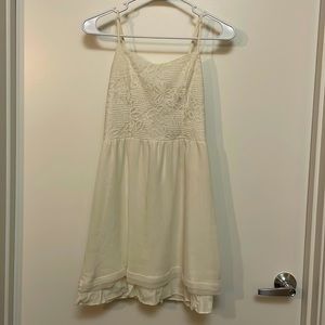 Juniors White Dress
